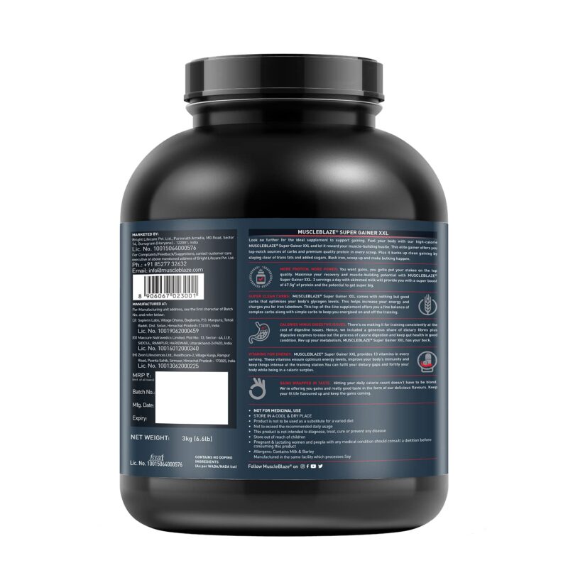 Muscle Blaze XXL Mass Gainer - Image 2