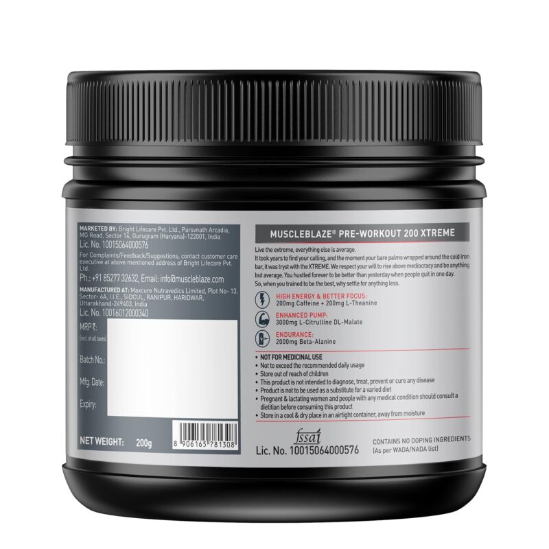 Muscle Blaze Pre Workout XTREME - Image 2