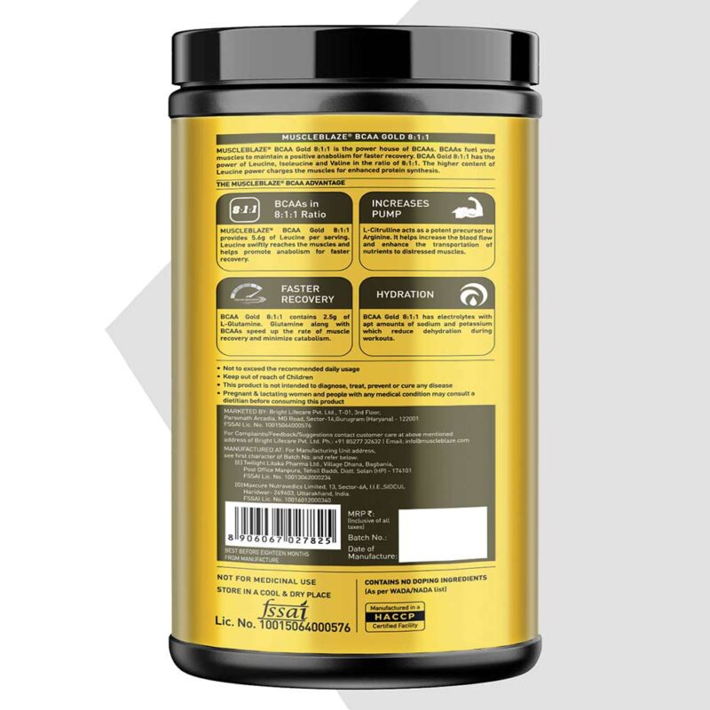 Muscle Blaze BCAA GOLD - Image 2