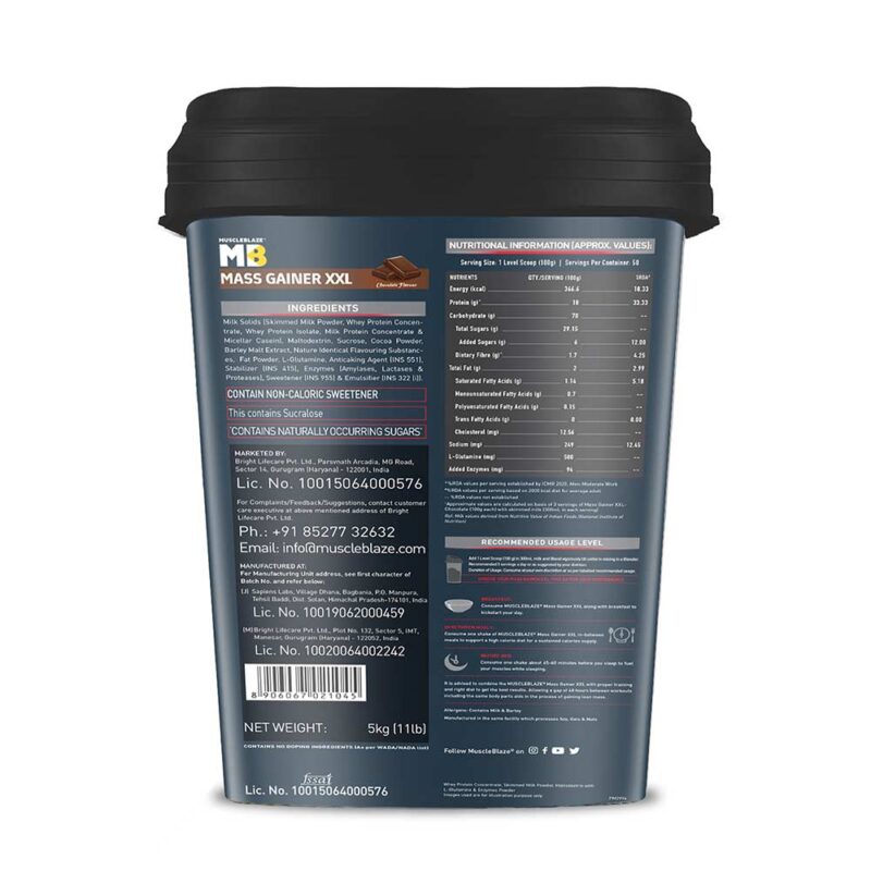 Muscle Blaze XXL Mass Gainer - Image 4